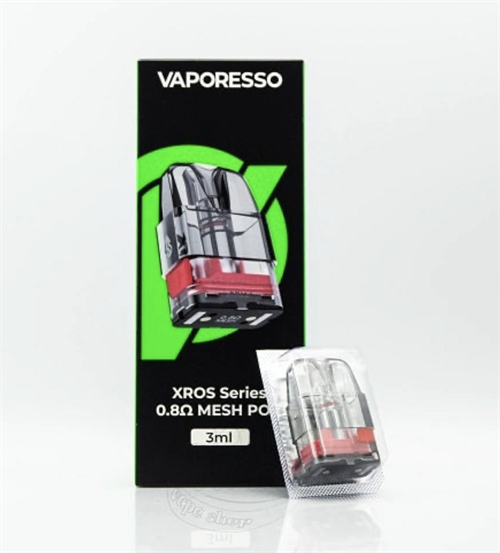 Картриджи для Vaporesso Xros 1 / 2 / mini / Nano/ 3 / 3 mini / 3 pro / cube / 4 / 4 mini / 5 / 5 mini / 6 / 6 mini  0.8 Ом, с боковой заправкой, 3мл, 4 шт. 4520