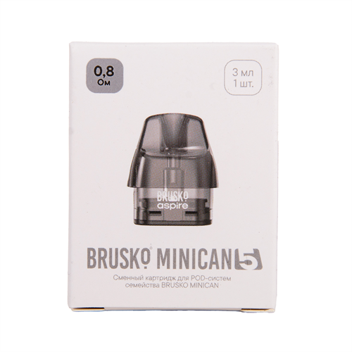 Картридж к электронной системе BRUSKO Minican 5 (упак. 1шт.) 0,8Ом 5379