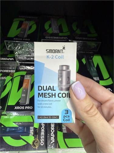 Испаритель Pasito K - 2 для Smoant Pasito 2 / Knight 80 K-2 Mesh 0.4 ohm Coil, 3шт 2565