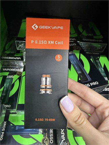 Испарители P0.15 Ом XM Coil 70-85W(5 шт) для Geek Vape Aegis P Series Coil - BOOST Pro, Obelisk 5822