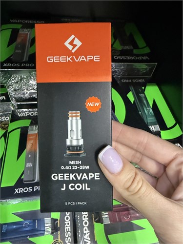 Испарители Geek Vape Coil J 0.4 Ом 23-28 W 5 шт для картриджей JR для GeekVape Digi Pro и Digi Max 5911