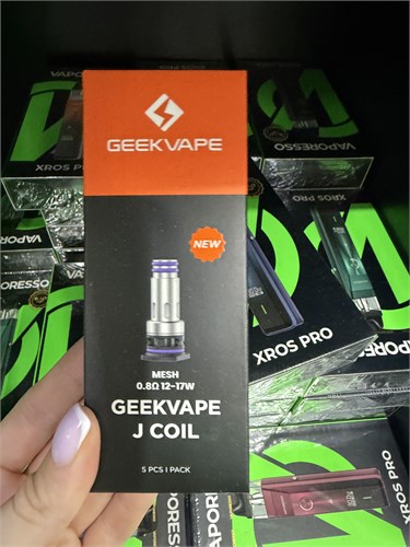 Испарители Geek Vape Coil J 0.8 Ом 12-17 W 5 шт для картриджей JR для GeekVape Digi Pro и Digi Max 5912