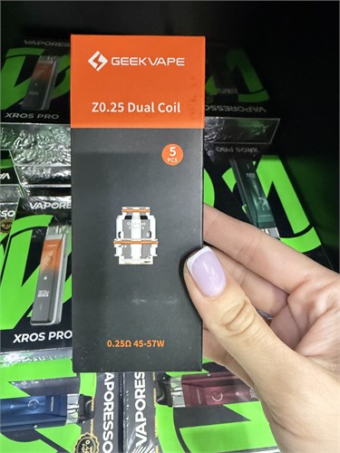Испарители Geek Vape Z 0.25 Ом, пачка, 5 штук для баков Z в комплектах Aegis Legend 2 / L200, S100 (Solo 2) и Max 2 4219