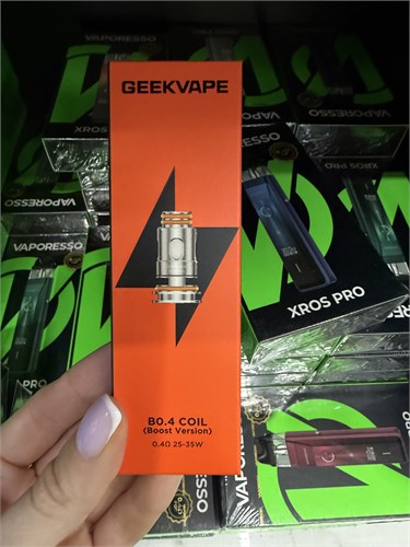 Испарители GeekVape B0.4 25-35 W, Boost Version, 1 пачка, 5 штук для подов B серии, Z Nano, Z Nano 2, Z Nano 3, Hero, Boost Plus, Boost 2 / B60, H45, Obelisk 65 5913