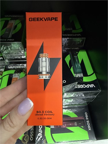 Испарители GeekVape B0.3 30-38 W, Boost Version, 1 пачка, 5 штук для подов B серии, Z Nano, Z Nano 2, Z Nano 3, Hero, Boost Plus, Boost 2 / B60, H45, Obelisk 65 5914