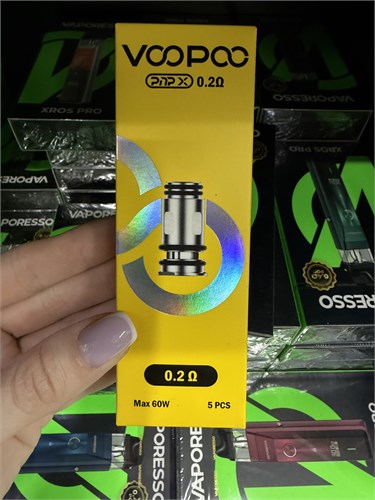Испарители VooPoo PnP X 0.2 Ом, 5 шт. для Drag S2, Drag X2, Drag S3, Drag X3, Drag 5, Drag 6, Argus Pro 2, Vinci S, Vinci E80 и E120 с картриджем PnP-X, PnP-X Pod Tank и Uforce-X 4245
