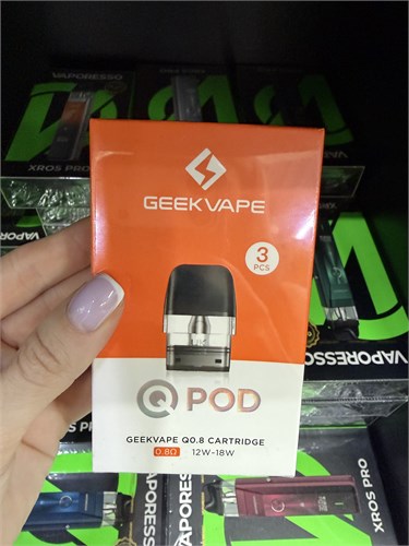 Картриджи Geek Vape Q 0.8 Ом - упаковка 3 шт для Wenax Q, Wenax Q Mini, Wenax Q2, Wenax Q Pro, Wenax Q Ultra, Sonder Q, Sonder Q2, Sonder Q3, Aegis Q (AQ), Aegis Hero Q, Digi-Q 5061