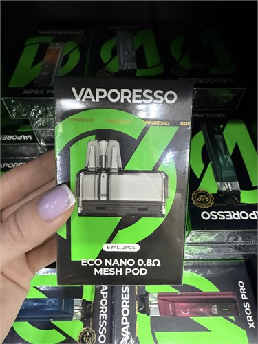 Картриджи Vaporesso ECO Nano 6 мл 0.8 Ом (2 шт.) для Vaporesso ECO Nano, ECO Nano Plus, ECO Nano 2, ECO Nano Pro 5927