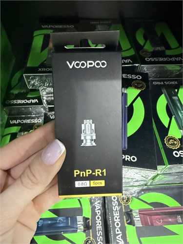 Испарители VOOPOO PnP R1 0.8 Ом 5 штук для Vinci, Vinci X, Vinci Air, Vinci 3, Drag S, Drag X, Drag Max, Drag Mini Refresh, Drag 2 Refresh, Argus, Argus Pro, Argus GT, Argus Air, PnP Pod Tank, PnP AIO, Navi, V.Suit 2088
