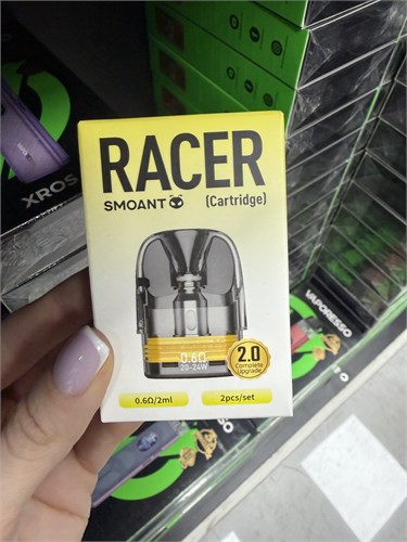 Картриджи Smoant Racer 2.0 Complete Upgrade 0.6 Ом 2 мл 2 штуки для Smoant Charon Racer, Racer Flex и Racer Flex Neo 5948