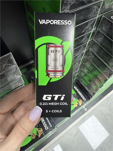 Испарители Vaporesso GTi 0.2 Ом Mesh Coil 5 штук для Target 80, Target 100, Target 200, Gen 80S, Gen 200, Armour и баков Vaporesso iTank, iTank 2, iTank T 5008
