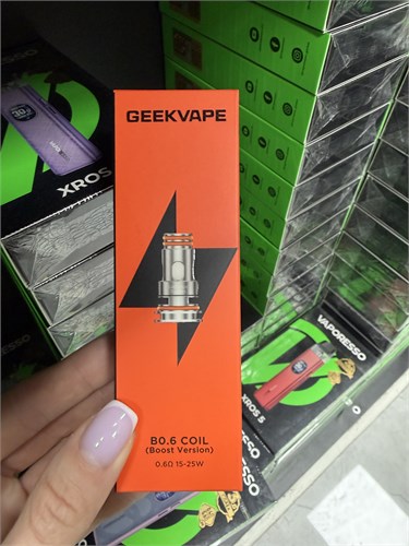 Испарители GeekVape B 0.6 15-25 W, Boost Version, 1 пачка, 5 штук для Aegis Boost, Boost Plus, Boost 2 (B60), Aegis Hero, H45, Zeus Nano / Nano 2, Z50, Obelisk 65, M100 и картриджей Boost / Hero 5648