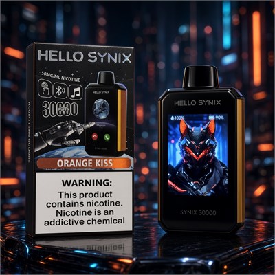Hello Synix 30000 - 30000 затяжек с возможностью принимать звонки, сообщения соцсетей, с сенсорным экраном и играми 4692