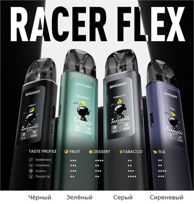 Smoant Racer Flex Kit 1500 mAh 0.4/0.6/0.8 Ом 5999