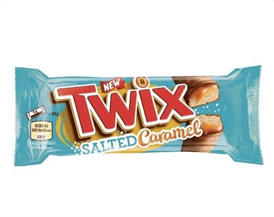 Шоколадный батончик Twix Salted Caramel 46г (Германия) 6197