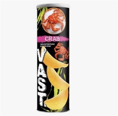 Чипсы Vast картофельные Со вкусом краба 160г 6201
