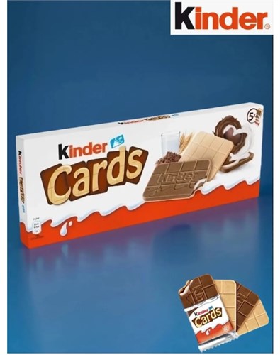 Шоколадно молочное печенье Kinder Cards 6370