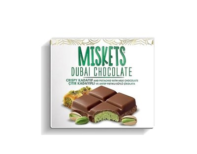Miskets дубайский шоколад с фисташками Miskets Dubai Chocolate 100 гр 6648