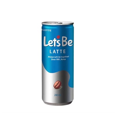 Кофе Lotte Let's Be Латте 240 мл, Южная Корея