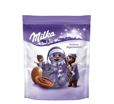 Шоколадные шарики Milka bonbons alpenmilch альпийское молоко 6671