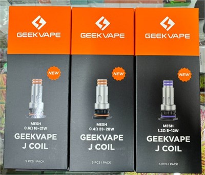 Испарители Geek Vape Coil J 1.2 Ом 8-12 W 5 шт для картриджей JR для GeekVape Digi Pro и Digi Max 6710