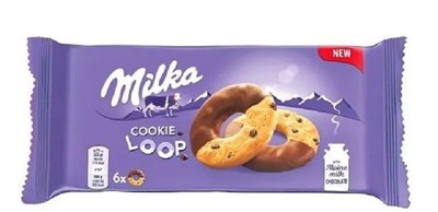 Печенье Milka Cookie Loop / Петля, 1 уп., 132 гр. (Швейцария) 6774