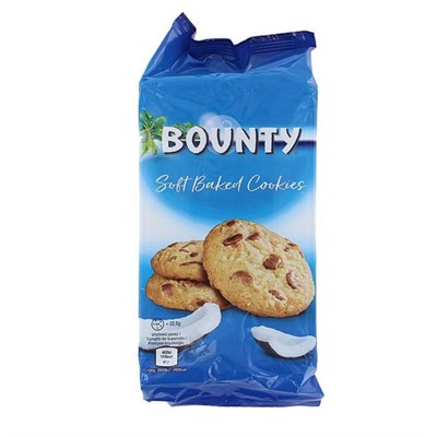 Печенье Bounty с кусочками молочного шоколада и кокосом, 180 г 6780