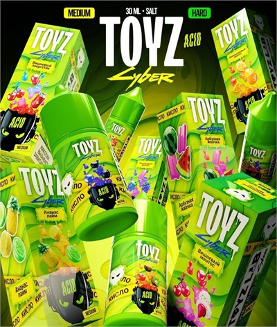 Жидкость Toyz Cyber Sour 30 мл 20 мг hard 6941