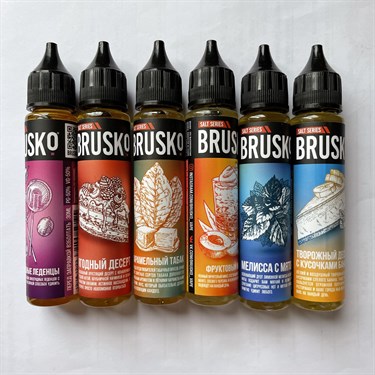 Жидкость Жидкость Brusko 25 и 25 мг Hard salt 1700