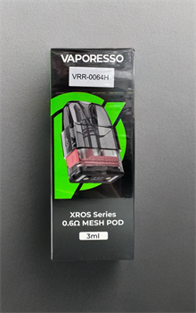 Картриджи для Vaporesso Xros 1 / 2 / mini / Nano/ 3 / 3 mini / 3 pro / cube / 4 / 4 mini / 5 / 5 mini / 6 / 6 mini 0,6 Ом, 3 мл, с боковой заправкой, 4 шт. 4523