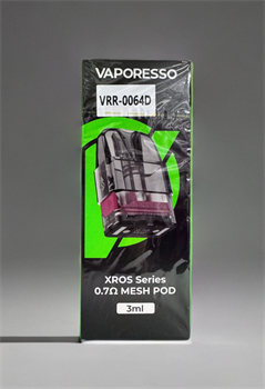 Картриджи для Vaporesso Xros 1 / 2 / mini / Nano/ 3 / 3 mini / 3 pro / cube / 4 / 4 mini / 5 / 5 mini / 6 / 6 mini  0,7 Ом, 3 мл, с боковой заправкой, 4 шт. 3891