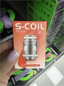 Испарители Smoant Santi S-1 0.4 Ом, 3 штуки для Smoant Santi, Charon Baby Plus, Knight 40, Charon T50, Pasito Pro 2065