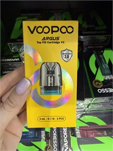Картриджи Voopoo Argus Pod Top Fill V2 3 мл, 0.7 Ом, 3 шт для Argus Pod, Argus Pod SE, Argus P1, Argus P2, Argus G, Argus G2, Argus G2 Mini, Argus G3, Argus Z, Argus Z2 5922