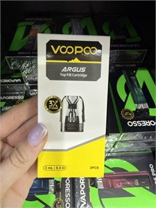 Картриджи Voopoo Argus Pod Top Fill 3 мл, 0.4 Ом, 3 шт для Argus Pod, Argus Pod SE, Argus P1, Argus P2, Argus G, Argus G2, Argus G2 Mini, Argus G3, Argus Z, Argus Z2 5247