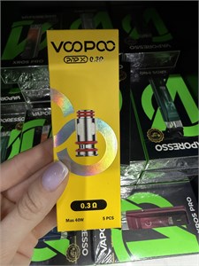 Испарители VooPoo PnP X 0.3 Ом, 5 шт. для Drag S2, Drag X2, Drag S3, Drag X3, Drag 5, Drag 6, Argus Pro 2, Vinci S, Vinci E80 и E120 с картриджем PnP-X, PnP-X Pod Tank, Uforce-X 4246
