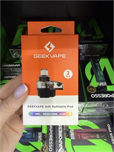Картриджи Geekvape H45 Mesh Coil со встроенным испарителем 0.4 Ом 5 мл (2шт в упак) для Geekvape H45 (Aegis Hero 2) и H45 Classic 5057