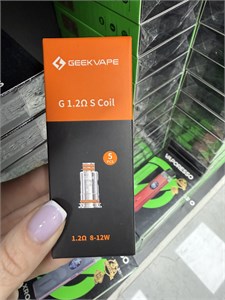 Испарители Geek Vape Coil G 1.2 S Ом 8-12 W 5 шт для G18 Kit, Siren G MTL Tube Kit и Siren G MTL Tank 5956