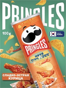 Картофельные чипсы Pringles / Принглс Сладко-острая курица 100 гр 6166