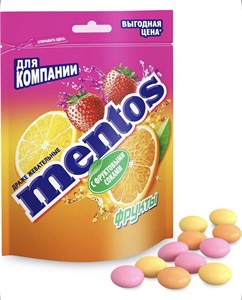 Жевательные драже Mentos Фрукты 6205
