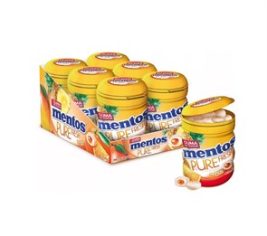 Жевательная резинка Mentos Pure Fresh тропический 6296