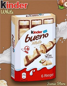 Вафельные батончики Kinder Bueno White 117гр. 6667