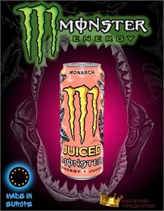 Энергетический напиток Monster Energy Monarch Экзотические фрукты 500 мл 18+ 6677