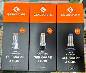 Испарители Geek Vape Coil J 1.2 Ом 8-12 W 5 шт для картриджей JR для GeekVape Digi Pro и Digi Max 6710