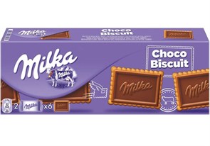 Печенье Milka choco biscuit, 150 г, шоколад, молоко 6772