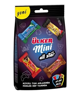 Ulker Mini All Star Mix Ассорти шоколадных мини-батончиков, 91 гр. 7174