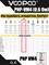 Испарители VOOPOO PNP-VM4 0,6 Ом 20-28W, Pnp VM4, 5 штук для DRAG S, DRAG X, DRAG Max, Vinci / Vinci X / Vinci R / Vinci Air, Argus Air, Argus GT, Navi, PnP Pod Tank 2807